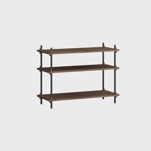 MOEBE Shelving System classic plankenkast Gerookt eiken-zwart, 86x65x35 cm, S.65.1.A