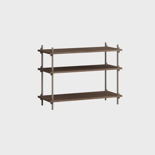 MOEBE Shelving System classic plankenkast Gerookt eiken-warmgrijs, 86x65x35 cm, S.65.1.A
