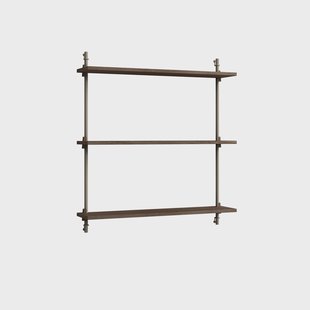 MOEBE Wall Shelving wandplank Gerookt eiken-warmgrijs, 92x85x17,5 cm, WS.85.1