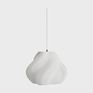 Crème Atelier Soft Serve hanglamp White-chrome, 03, 30 cm