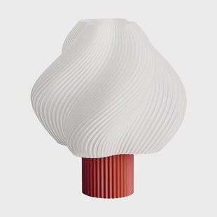 Crème Atelier Soft Serve draagbare tafellamp Rhubarb, 23 cm