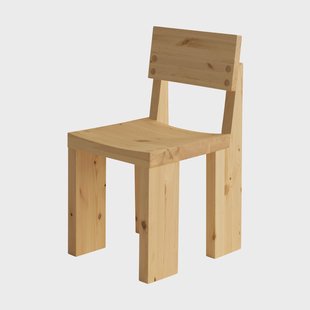 Vaarnii 001 Dining Chair stoel Mat geolied en gewaxt grenen