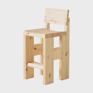 Vaarnii 001 Bar Stool barkruk Mat geolied en gewaxt grenen, 65 cm