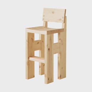 Vaarnii 001 Bar Stool barkruk Mat geolied en gewaxt grenen, 75 cm
