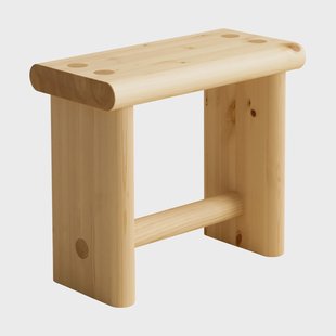 Vaarnii 002 Ast Stool kruk Mat geolied en gewaxt grenen, 55x26x45 cm
