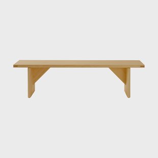 Vaarnii 012 Kolmio Bench bank Mat geolied en gewaxt grenen, 176x42x45 cm