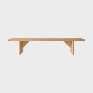 Vaarnii 012 Kolmio Bench bank Mat geolied en gewaxt grenen, 227x42x45 cm