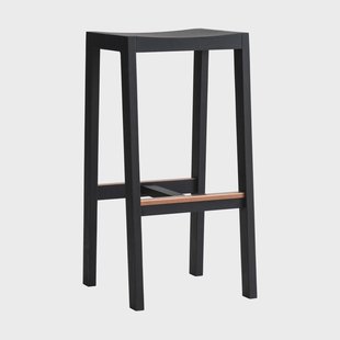 Vaarnii 016 Maasto Bar Stool barkruk Zwart gebeitst grenen, 75 cm