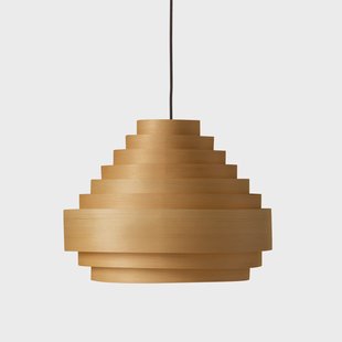Vaarnii 1001 Hans Pendant hanglamp Mat geolied en gewaxt grenen, Ø38 cm