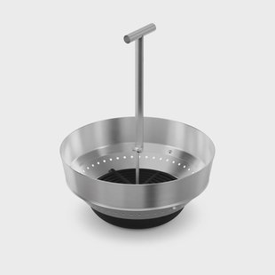 Höfats MOON 45 asopvangbak met extension Zilver