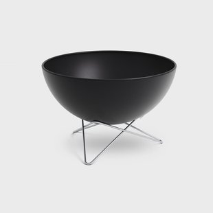 Höfats BOWL 70 vuurschaal Zwart-zilver, steronderstel