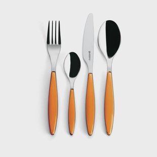 Guzzini Feeling bestekset Clear orange, 24 delar