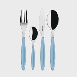 Guzzini Feeling bestekset Sea blue, 24 delar