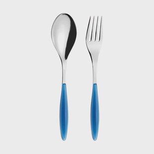 Guzzini Feeling serveerbestek Mediterranean blue, 2 delar