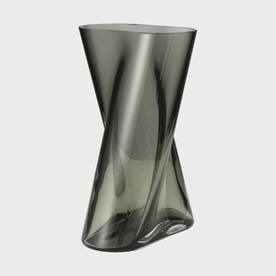 Georg Jensen Lituus glazen vaas Grijs, groot