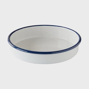 Kockums Jernverk Kockums ovenschaal Kockums white-blauw, rond, Ø24 cm
