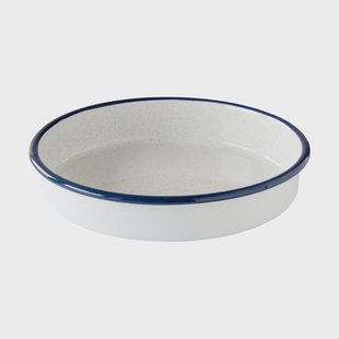 Kockums Jernverk Kockums ovenschaal Kockums white-blå, rond, Ø28 cm