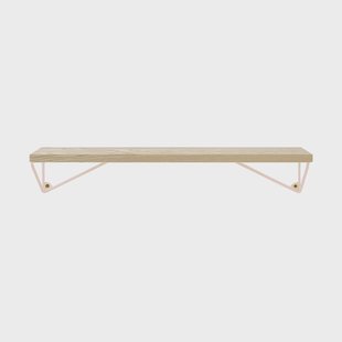 Maze Pythagoras XS plank Essenhout, lichtroze, 41x13,8x12 cm