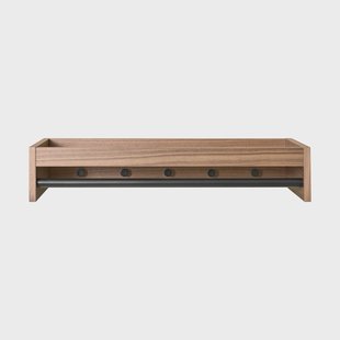 Maze Gentle hoedenplank Walnoot, 78x15x32 cm