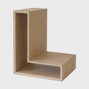 Maze L-shelf wandplank Eiken, 30x38x29 cm