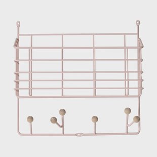 Maze Mitten shelf plank junior Lichtroze, 38,6x35,2x8,6 cm