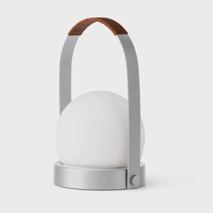 Audo Copenhagen Carrie draagbare tafellamp Borstad aluminium