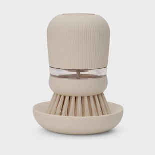 Brabantia Brabantia afwasmiddelhouder met afwasborstel Zacht beige