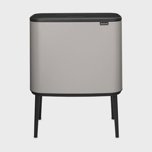 Brabantia Bo touch bin 11+23 liter Zacht grijs