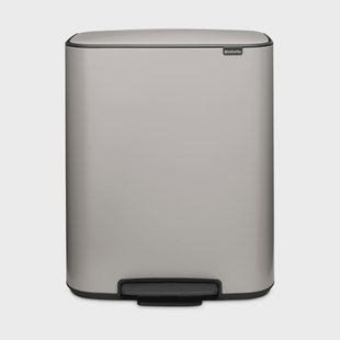 Brabantia Bo pedaalemmer 60 L Zacht grijs