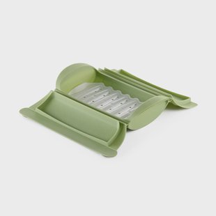 Lékué Lékué stoomkoker Groen, met tray, 2-pack
