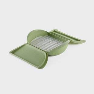 Lékué Lékué stoomkoker Groen, met tray, 4-pack