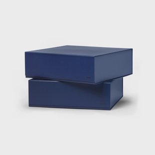 TÔNN furniture Pac box opbergbox Middernachtblauw, large 32,5x10,5x30 cm, 2-pack