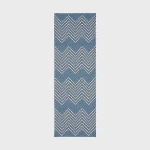 Brita Sweden Mini vloerkleed Blauw, 250x70 cm