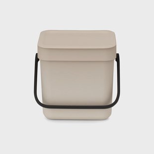 Brabantia Sort & Go afvalbak 3 L Zacht beige