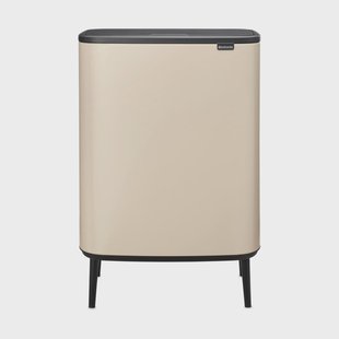 Brabantia Bo touch bin high 2x30 L Zacht beige