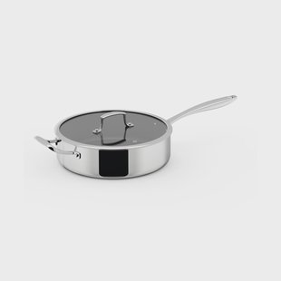 Dorre Trivence braadpan met keramische coating Roestvrij staal, glazen deksel, Ø28 cm