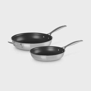 Le Creuset Le Creuset koekenpannenset met antiaanbaklaag Roestvrij staal, 2 delen