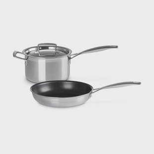 Le Creuset Le Creuset braad- en koekenpannenset Roestvrij staal, 2 delen