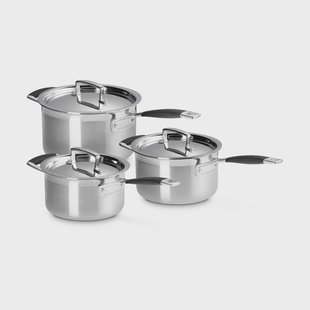 Le Creuset Le Creuset braadpannenset Roestvrij staal, 3 delen