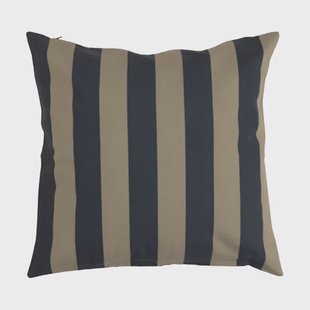 Garden Glory Garden Glory gestreept kussen Zwart-beige, 50x50 cm