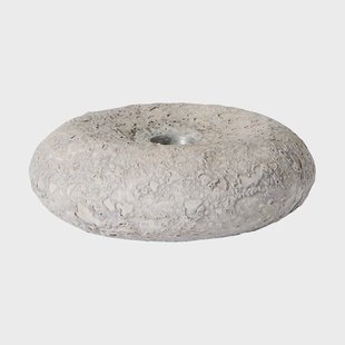 MUUBS Luna kandelaar Grijs, Ø13x4,8 cm
