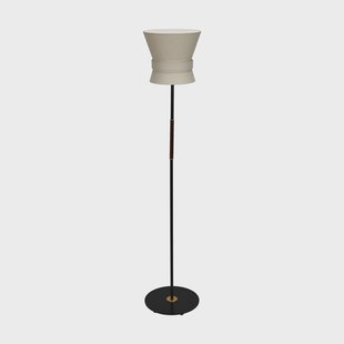 Örsjö Belysning Bow vloerlamp Zwart-cream white, small 147 cm