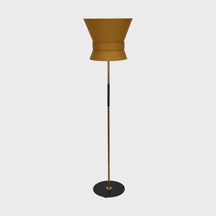 Örsjö Belysning Bow vloerlamp Ruw messing-yellow ochre, large 159 cm