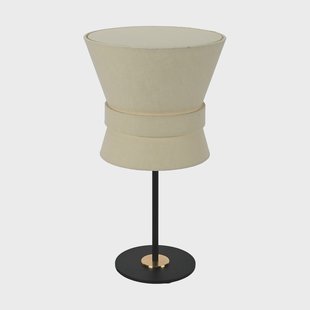 Örsjö Belysning Bow tafellamp Zwart-cream white, small 50 cm