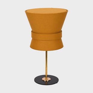 Örsjö Belysning Bow tafellamp Ruw messing-yellow ochre, small 50 cm