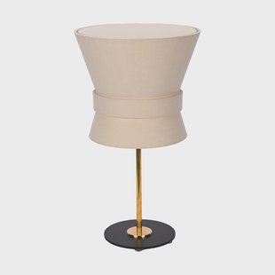 Örsjö Belysning Bow tafellamp Ruw messing-cream white, small 50 cm