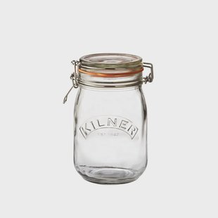 Kilner Kilner ronde pot met beugelsluiting Helder, 1 L
