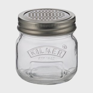 Kilner Kilner voorraadpot met raspschijf Zilver-helder, 250 ml