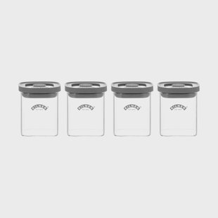Kilner Kilner FRESH kruidenpotjes Helder-grijs, 4-pack, 160 ml