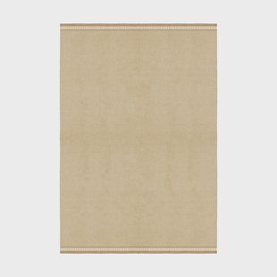 Layered Röllakan Solid wollen vloerkleed Mariegold, 200x300 cm